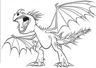 coloriage vipere un dragon de berk